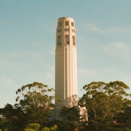 Coit Tower on its hill